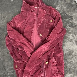 Eddie Bauer burgundy corduroy jacket